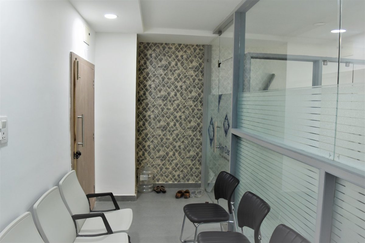 Patient waiting area at Align Dental, Madhapur