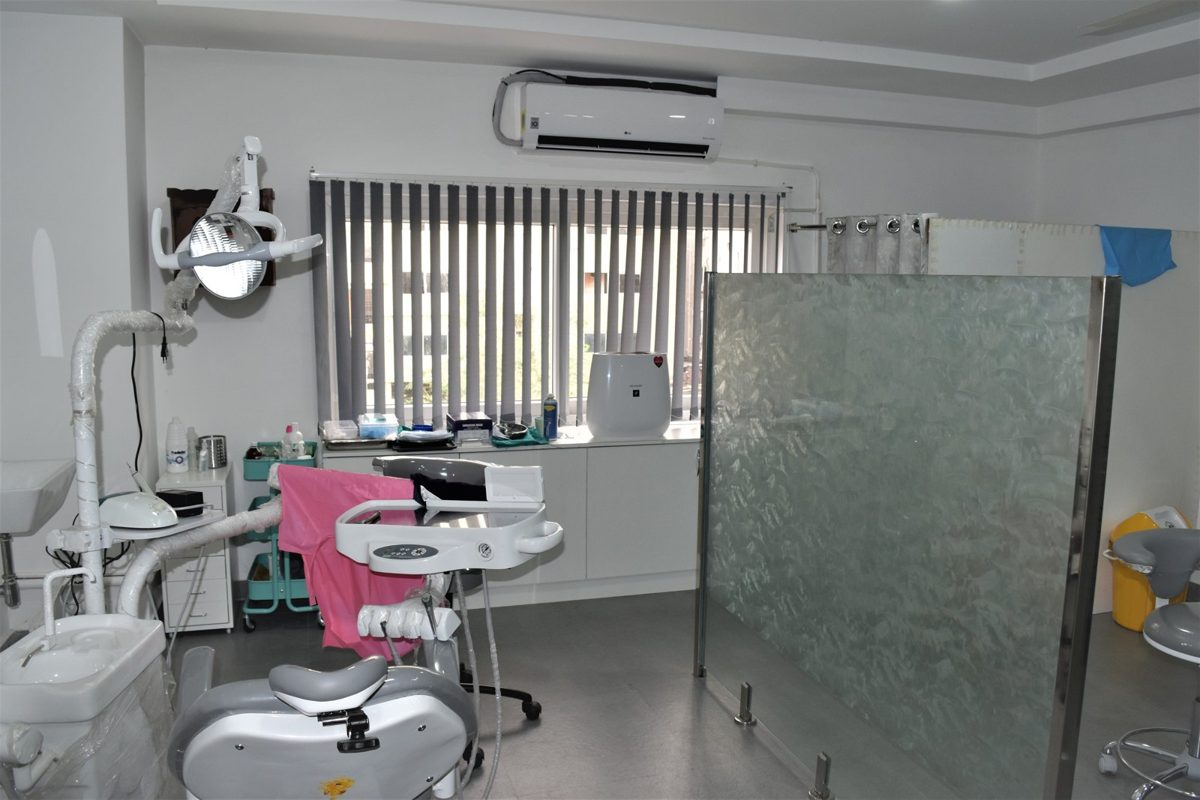 Treatment room with dental chair at Align Dental